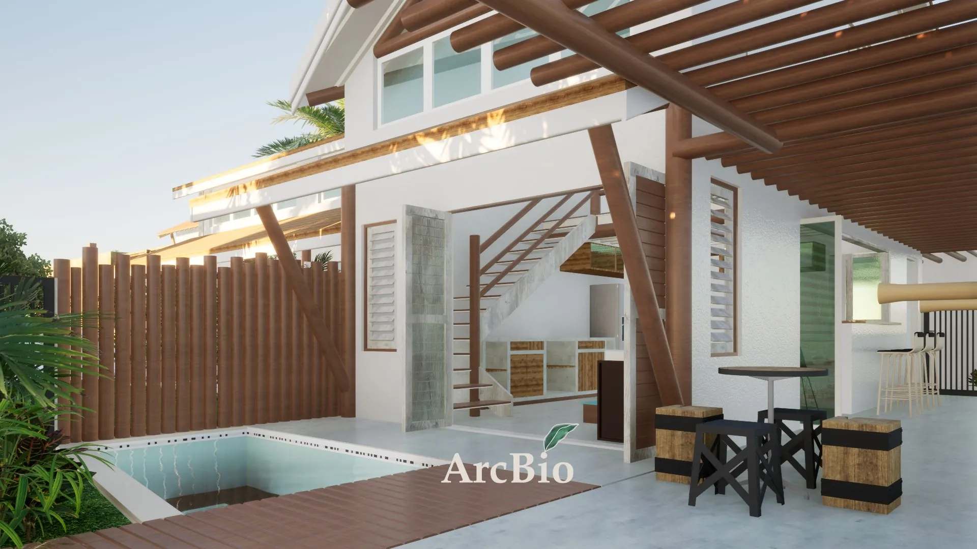 Residência com pérgola, imagem 2